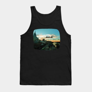 Cool sunset photography of Nashville Tennessee skyline sunset sky USA city break Tank Top